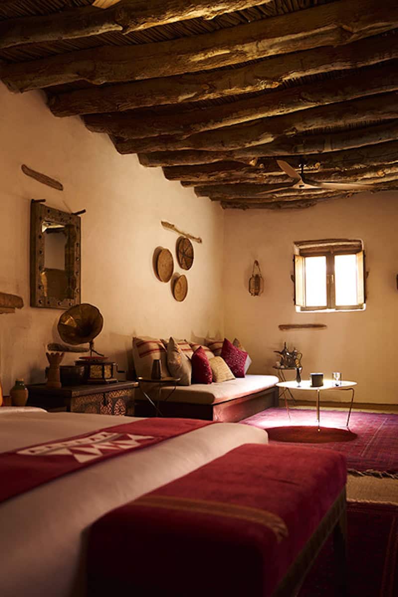 Heritage-style guest room at Dar Tantora – The House Hotel, AlUla