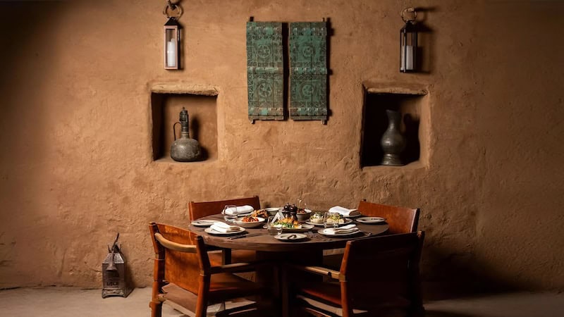 Dining experience at Joontos restaurant within Dar Tantora – The House Hotel in AlUla, Saudi Arabia